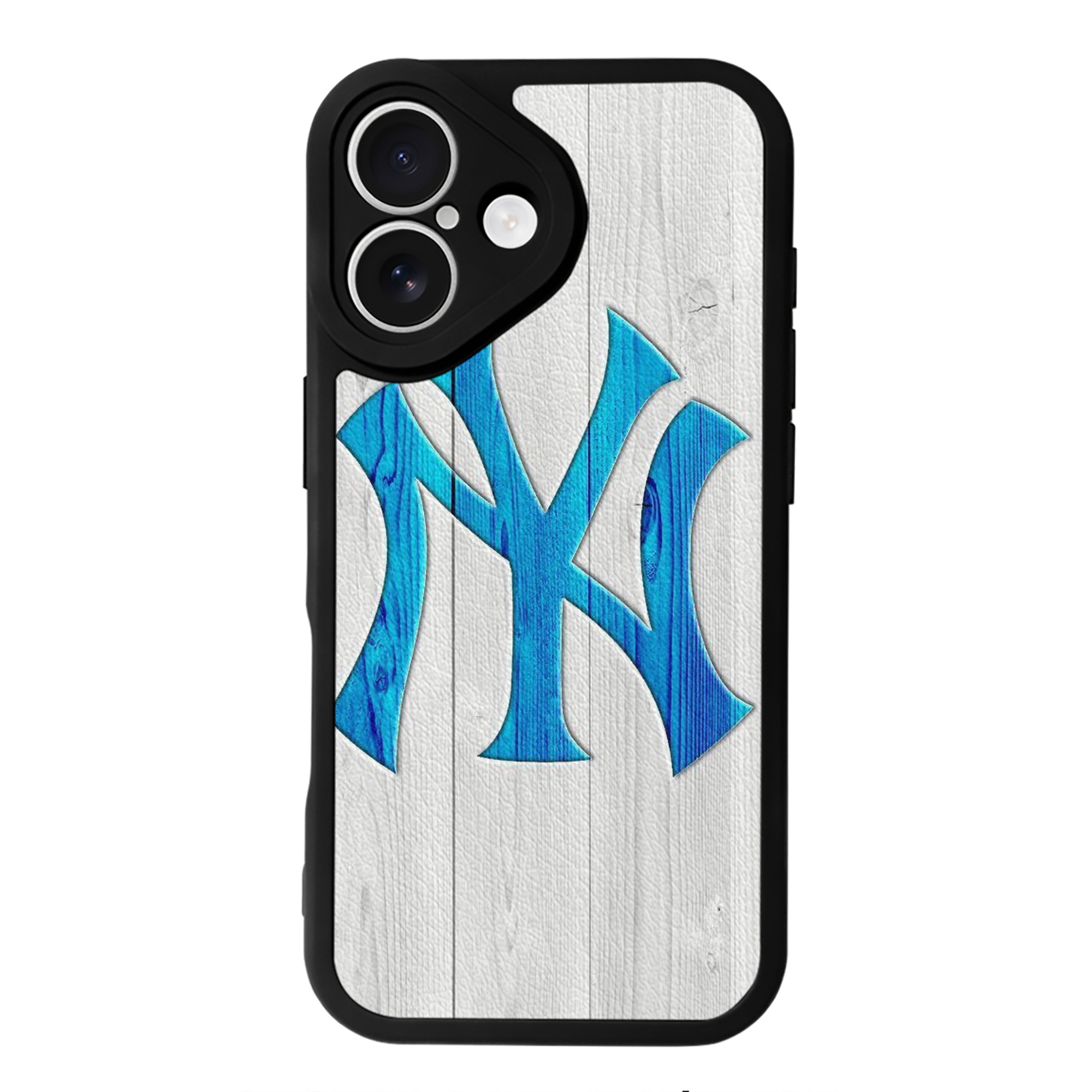 New York Yankees 156 IPhone 16 Silicone Leather Case – UV Print, Lambskin Texture – Perfect Fit, Wireless Charging Compatible, Scratch Resistant, Precise Cutouts – Stylish Protection For IPhone 16